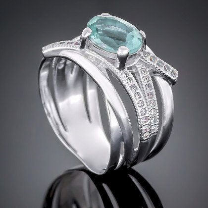 Перстень 497 топаз Rh Timofeev