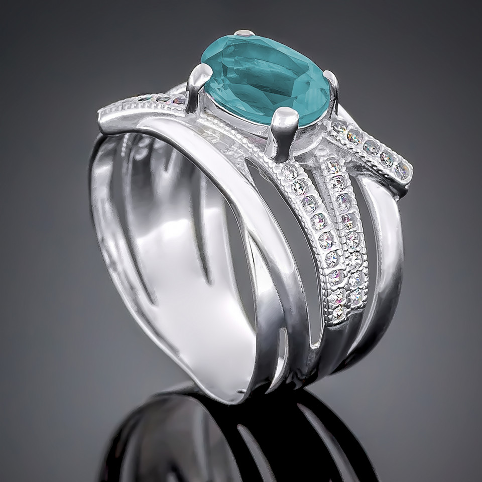 Перстень 497 альпініт монтана Rh Timofeev