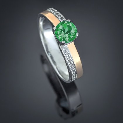 Перстень 498 альпініт зелений Rh Timofeev