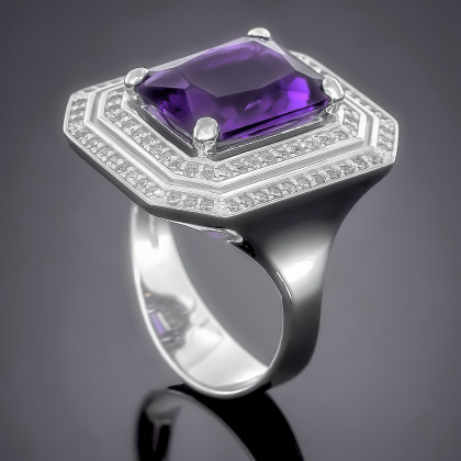 Перстень 455 альпініт сірень Rh Timofeev