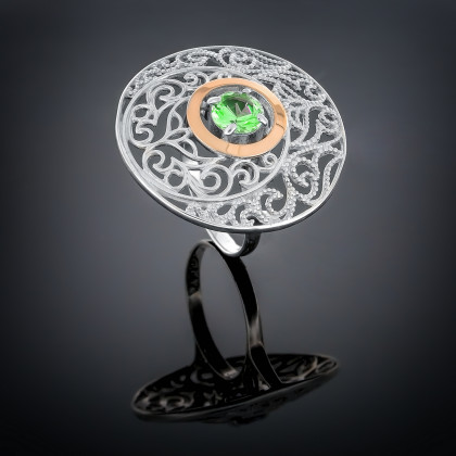 Перстень 334 хризоліт Timofeev