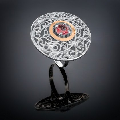 Перстень 334 гранат Timofeev