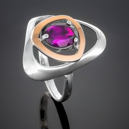 Перстень 311 аметист Rh Timofeev