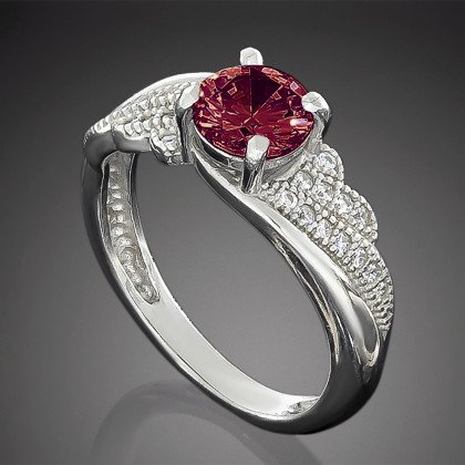 Перстень 802 альпініт гранат Rh Timofeev