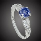 Перстень 655 альпініт синій Rh