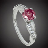 Перстень 655 гранат Rh