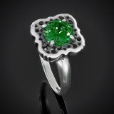 Перстень 610 агат зелений