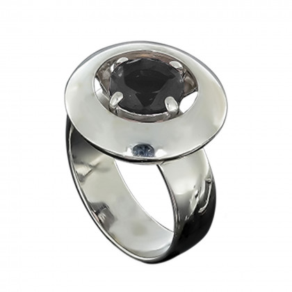 Перстень 644 цирконій чорний Rh Timofeev