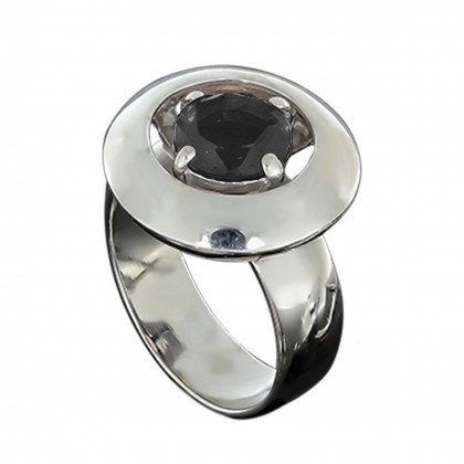 Перстень 644 цирконій чорний Rh Timofeev
