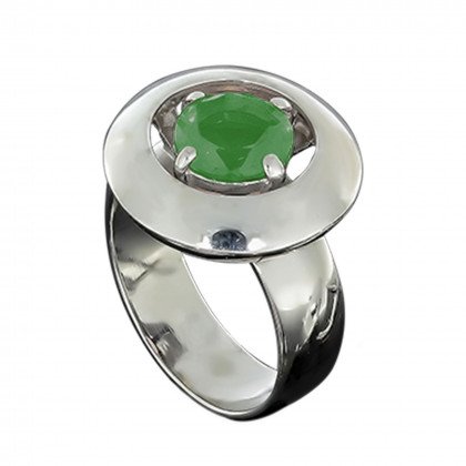 Перстень 644 кварц зелений Rh Timofeev