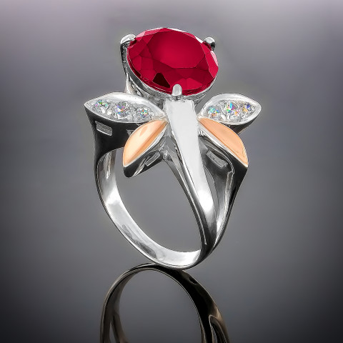 Перстень 53 червоний Rh Timofeev