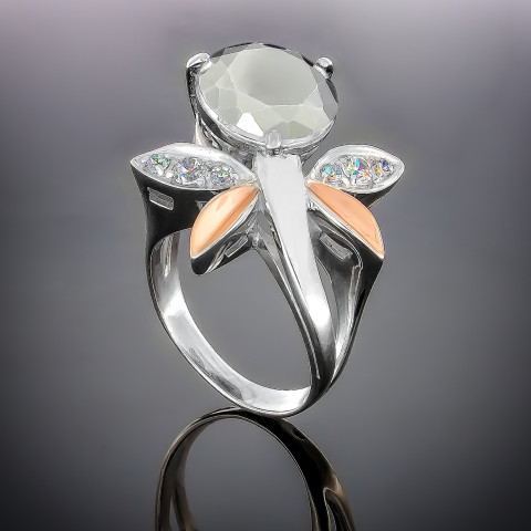 Перстень 53 білий Rh Timofeev