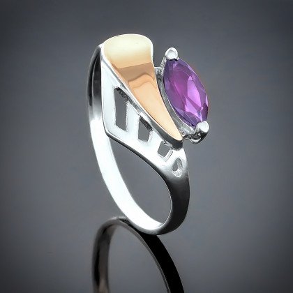Перстень 77 аметист Rh Timofeev