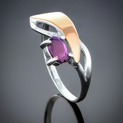 Перстень 76 аметист Timofeev