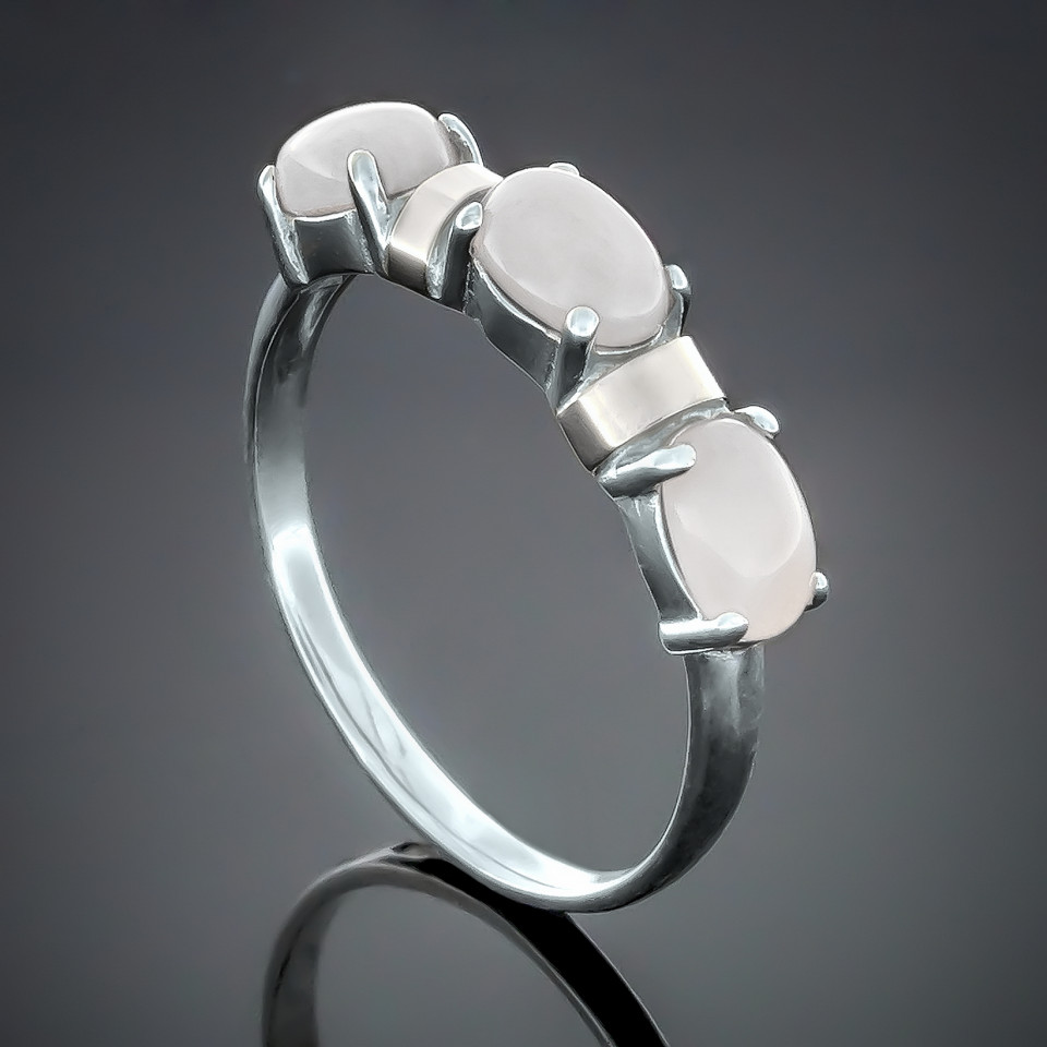 Перстень 396 цирконій білий Rh Timofeev