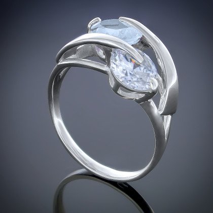 Перстень 118 білий Rh Timofeev