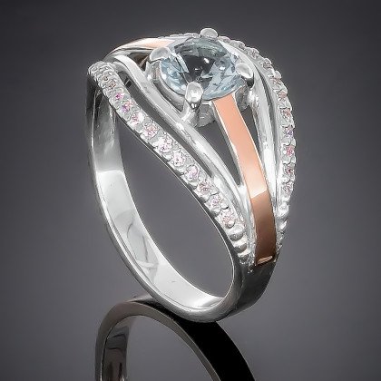 Перстень 377 цирконій білий Timofeev