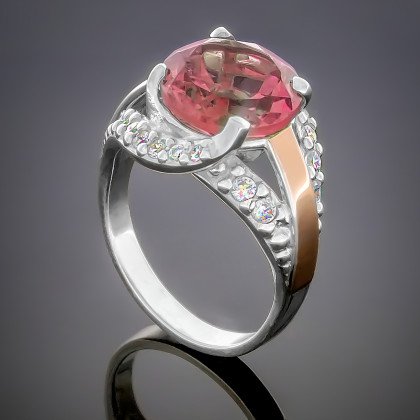 Перстень 385 альпініт гранат Rh Timofeev 2