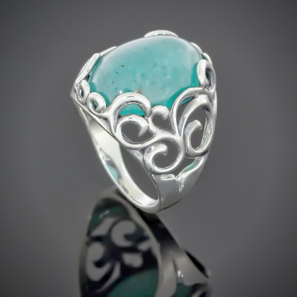 Перстень 592 бірюза імітація Timofeev 2