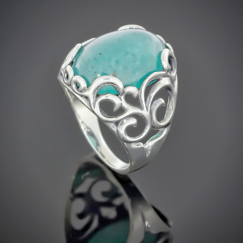 Перстень 592 бірюза імітація Timofeev