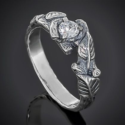 Перстень 661 цирконій білий Timofeev