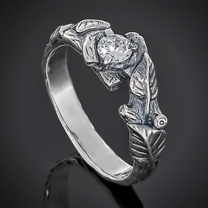 Перстень 661 цирконій білий Timofeev