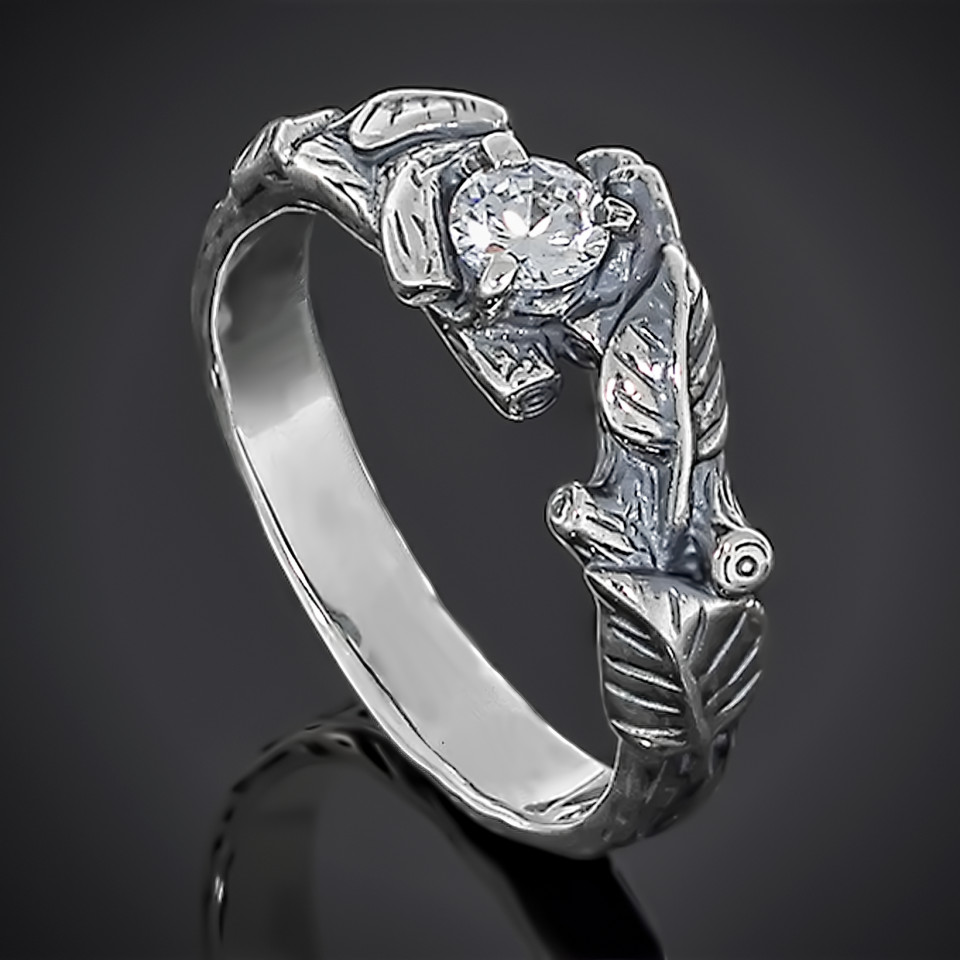 Перстень 661 цирконій білий Timofeev