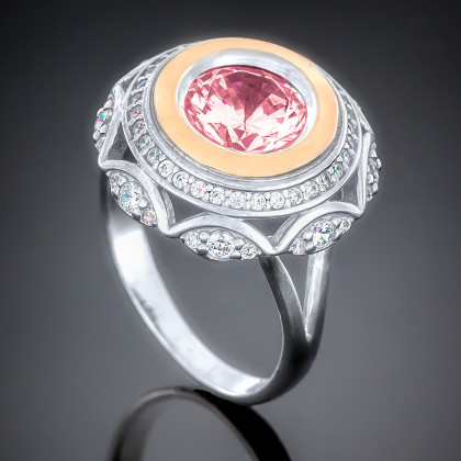 Перстень 488 альпініт клюква Rh Timofeev