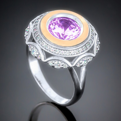 Перстень 488 альпініт сірень Rh Timofeev