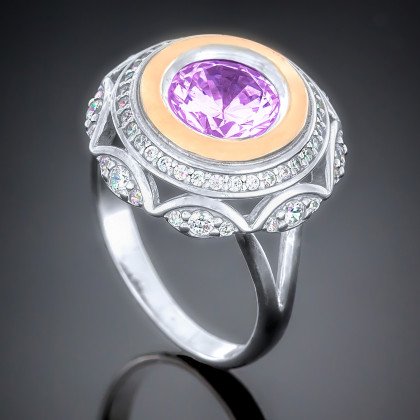 Перстень 488 альпініт сірень Rh Timofeev