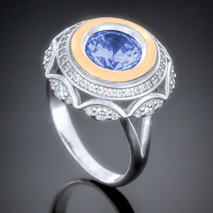 Перстень 488 альпініт монтана Rh Timofeev