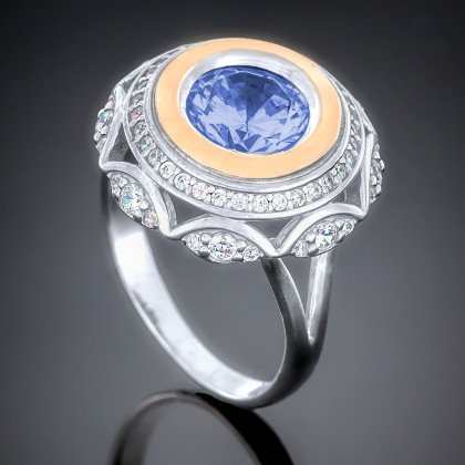 Перстень 488 альпініт монтана Rh Timofeev