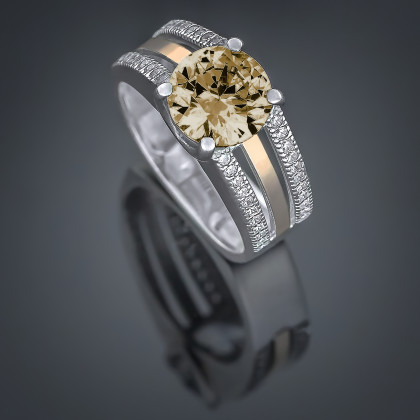 Перстень 499 султаніт Rh Timofeev