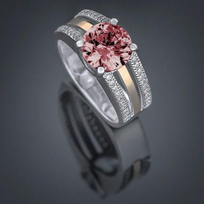 Перстень 499 гранат Rh Timofeev