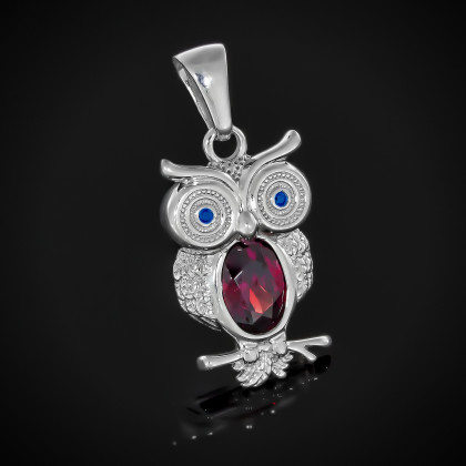 Підвіс 608 альпініт червоний/цирконій синій Rh Timofeev