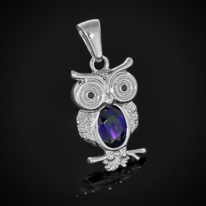 Підвіс 608 альпініт містік/цирконій чорний Rh Timofeev