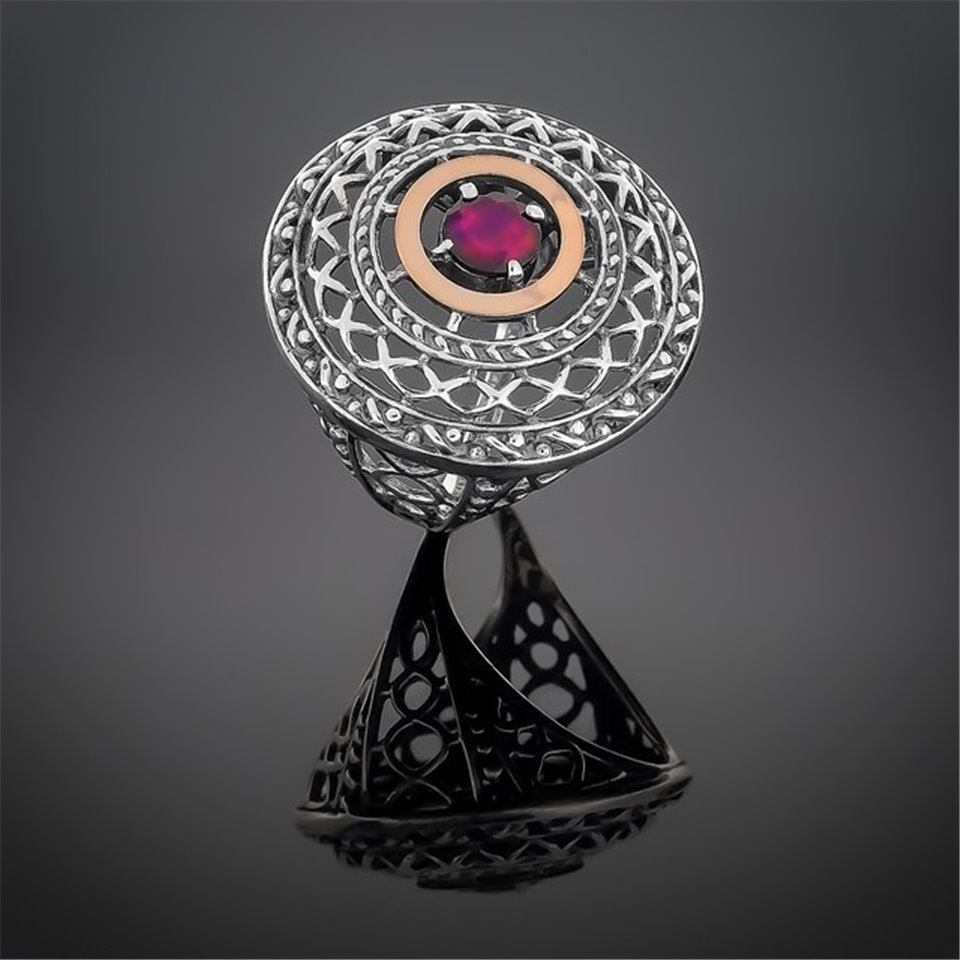 Перстень 352 гранат Timofeev