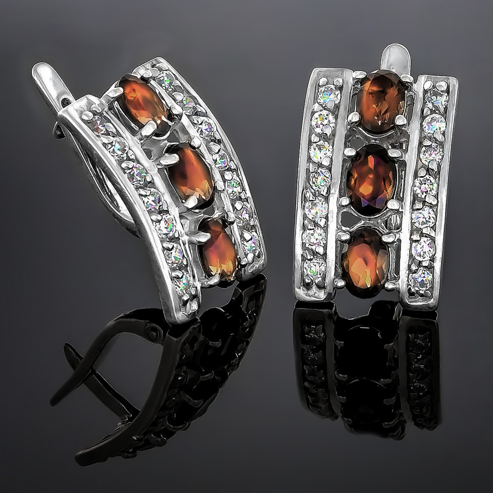 Сережки 43 раухтопаз Timofeev