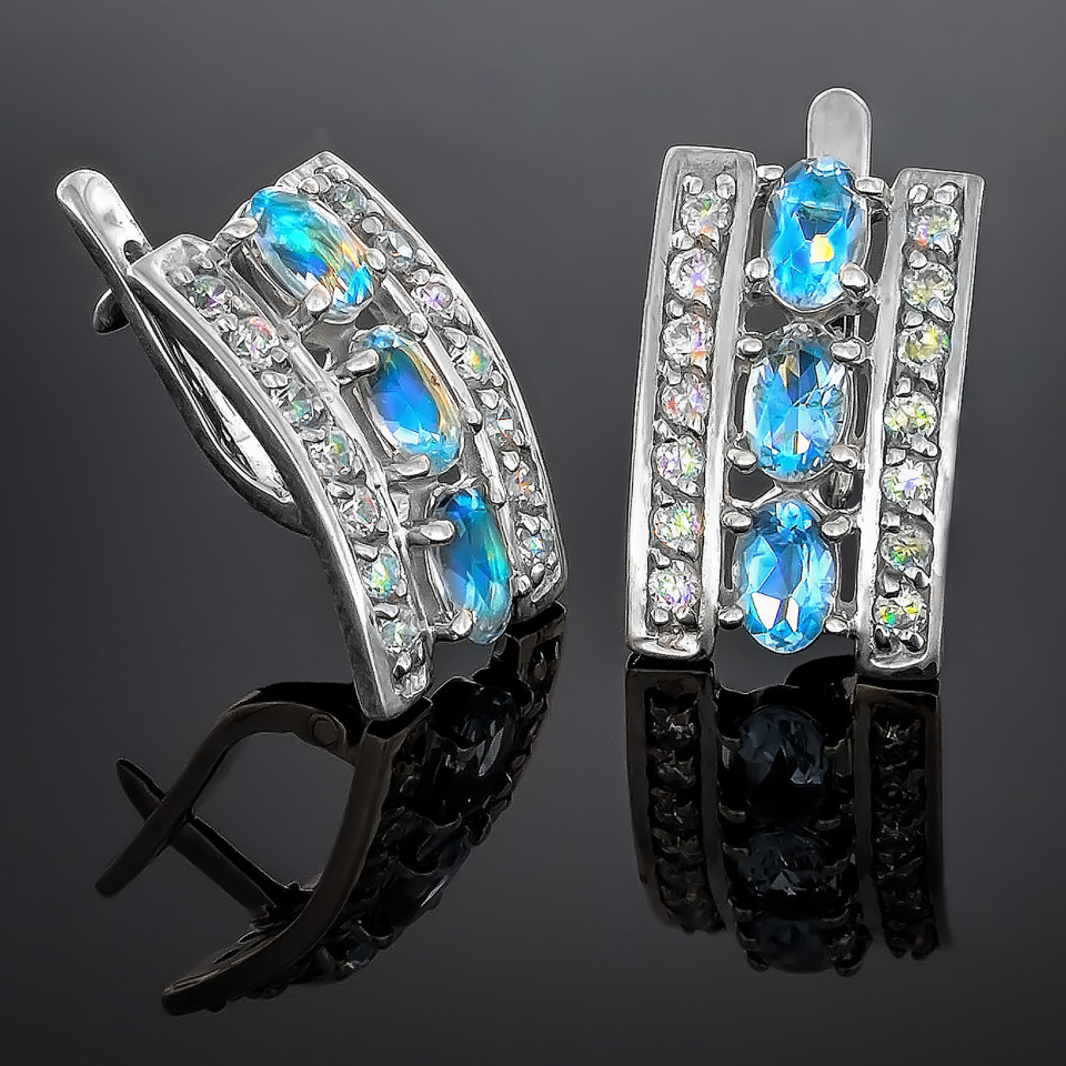 Сережки 43 топаз Timofeev