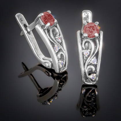 Сережки 164 гранат Timofeev