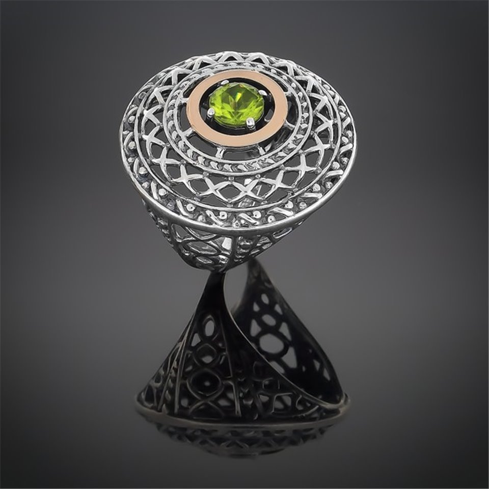 Перстень 352 хризоліт Timofeev