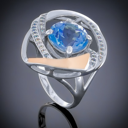 Перстень 194 альпініт синій Timofeev