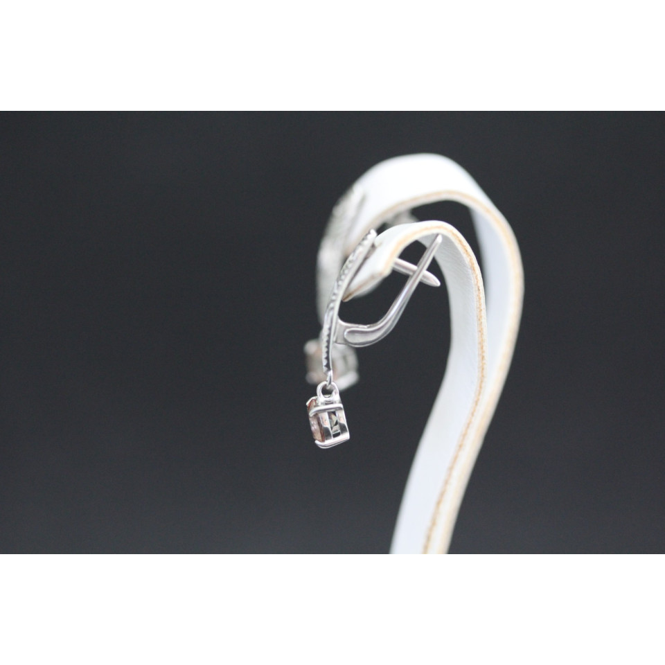 Сережки 925 султаніт Rh Timofeev