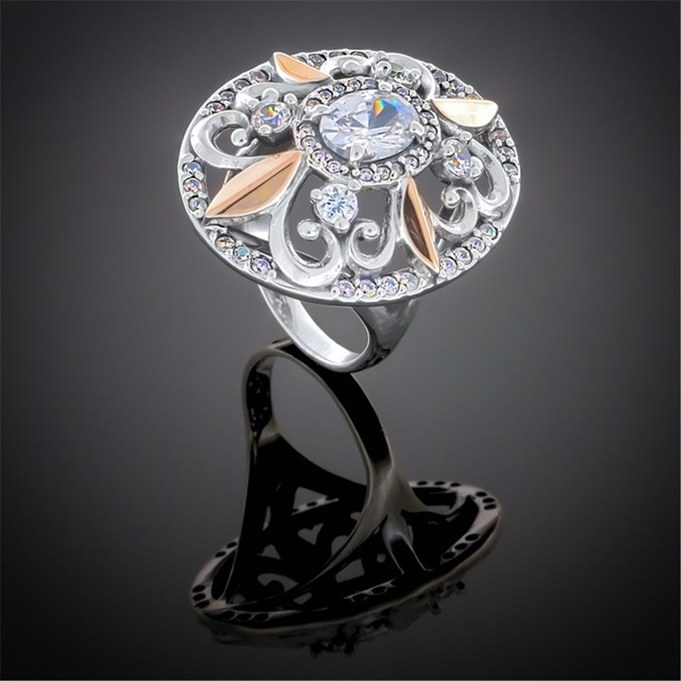 Перстень 366 цирконій білий Timofeev