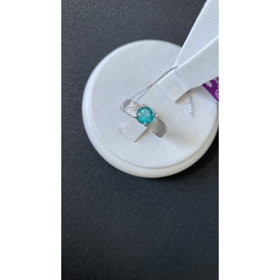 Перстень 925 кварц зелений Rh Timofeev