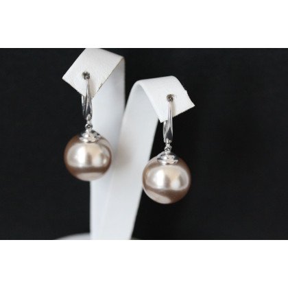 Сережки 862 майорика золота Rh Timofeev 2