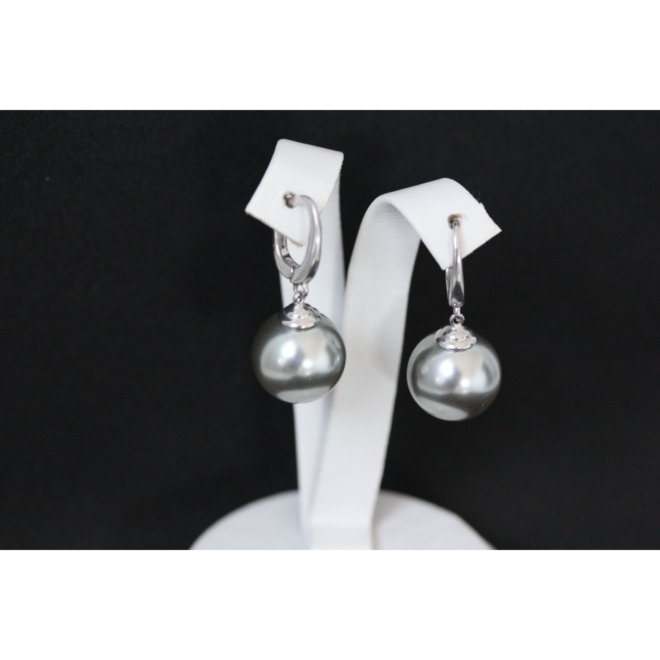 Сережки 862 майорика срібна Rh Timofeev