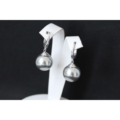 Сережки 862 майорика срібна Rh Timofeev 2