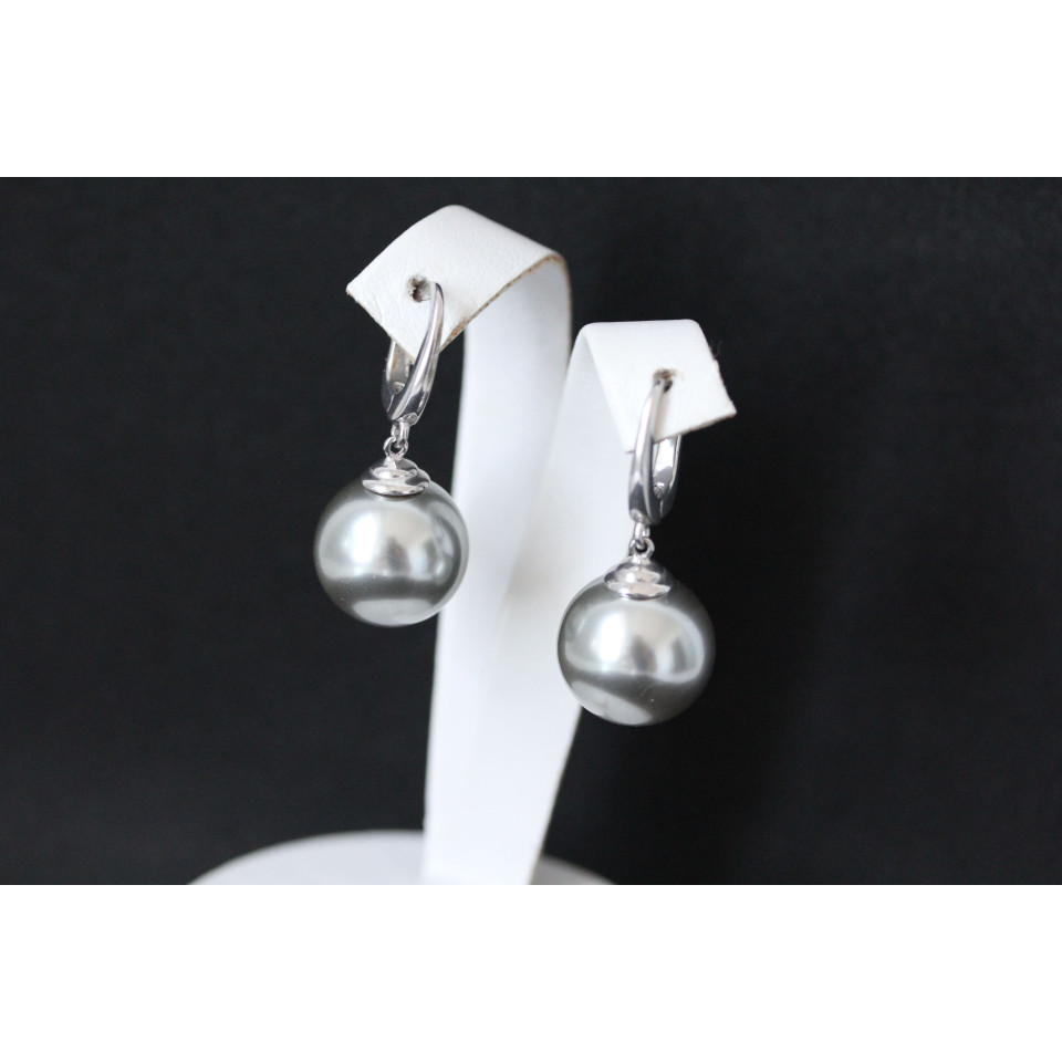 Сережки 862 майорика срібна Rh Timofeev