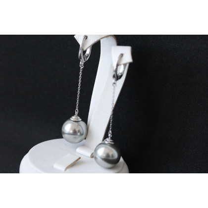 Сережки 862(2) майорика срібна Rh Timofeev 2